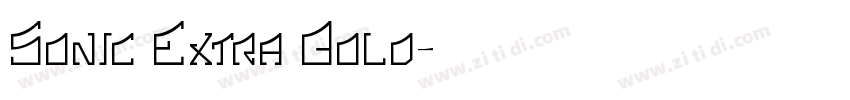 Sonic Extra Bold字体转换